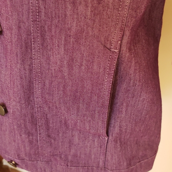 Purple denim jacket - Picture 5 of 7